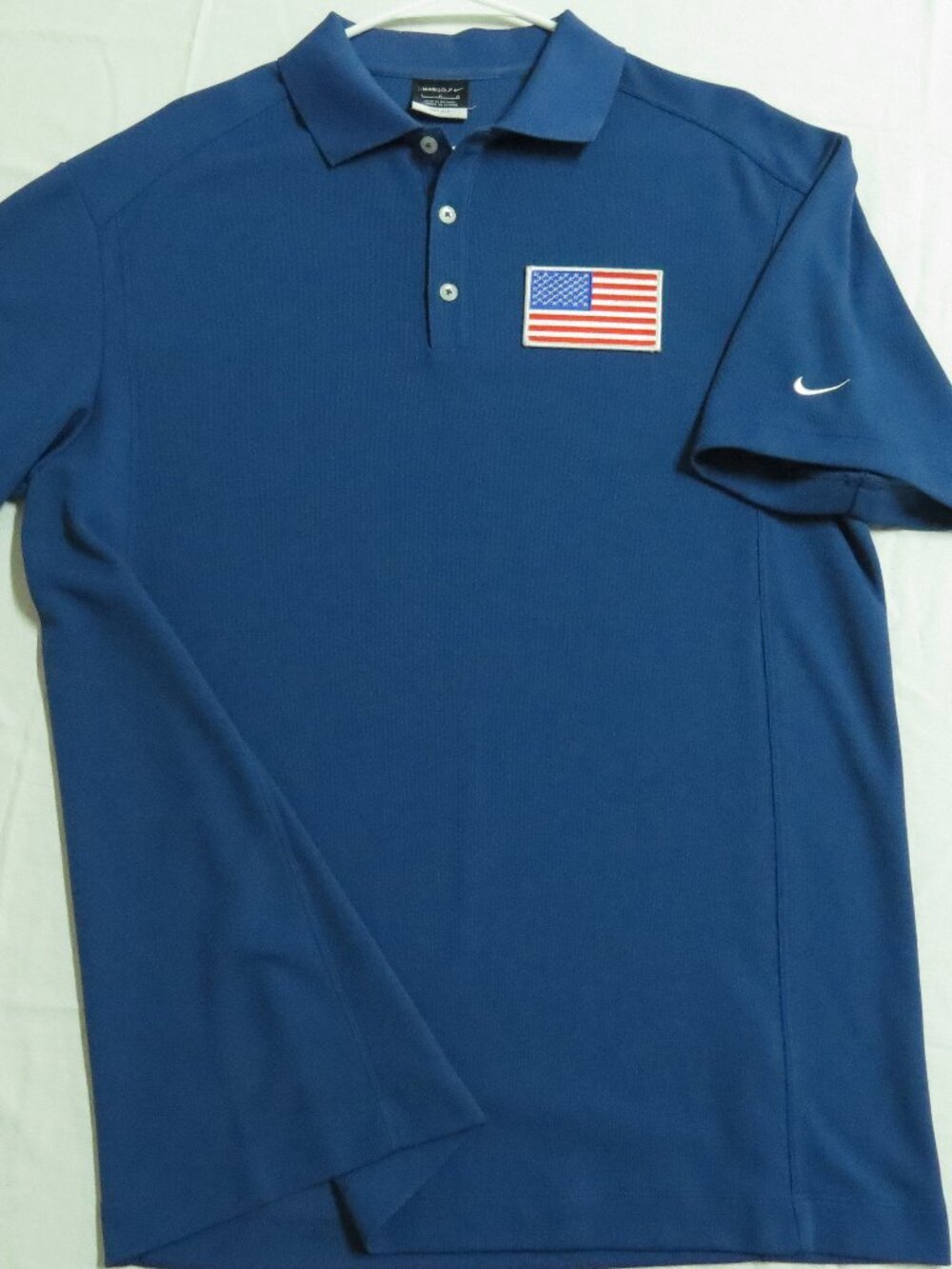 M-2XL USA Blue Nike Dri-Fit Men's db #80A Golf Polo Shirt
